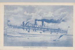 ZAYIX Postcard Great Lakes Steamship SS Theodore Roosevelt Boat Chicago C1910 - Otros & Sin Clasificación