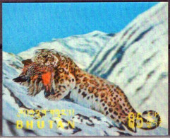 ZAYIX Bhutan 116H MNH 3-D Snow Leopard Wildlife Animals 071423S125M - Bhután