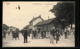 CPA Avord, Place De La Gare  - Avord