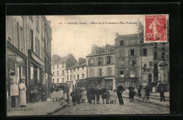 CPA Gentilly, Place De La Fontaine Et Rue Frileuse  - Gentilly