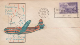 ZAYIX US C42 Hand-colored FDC Possible Adler, But Artist Unknown USFM102023108 - 1941-1950