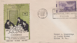 ZAYIX US C42 Schact FDC UPU Conference Series One Cachet USFM102023116 - 1941-1950