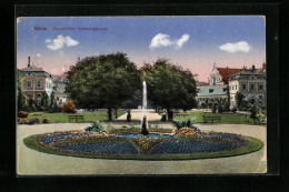 AK Gera, Brunnen Im Fürstlichen Küchengarten  - Gera