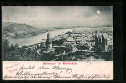 AK Andernach, Ortsansicht Bei Mondschein  - Andernach