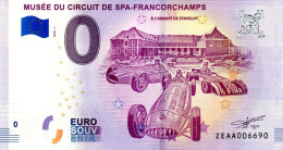 Billet Touristique - 0 Euro - Belgique - Spa - Musée Du Circuit De Spa-Francorchamps - (2018-1) - Pruebas Privadas