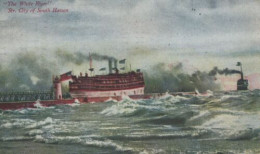 ZAYIX Postcard Great Lakes Steamer The White Flyer City South Haven Divided Back - Autres & Non Classés