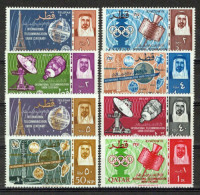 Qatar 61-68 MNH Communications Olympics Eiffel Tower ZAYIX 1223S0034 - Qatar