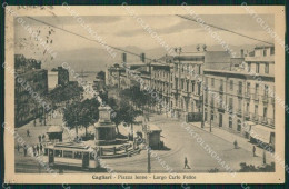 Cagliari Città Tram FORI Cartolina QT0485 - Cagliari