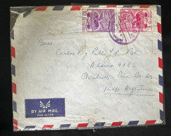 CM) 1960. PARAGUAY. AIRMAIL ENVELOPE SENT ARGENTINA. DOUBLE STAMP. XF - Paraguay