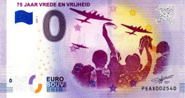 Billet Souvenir - 0 Euro - Pays-Bas - 75 Jaar Vrede En Vrijheid - (2020-1) - Pruebas Privadas