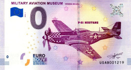 Billet Souvenir - 0 Euro - USA - Military Aviation Museum - (2018-1) - Pruebas Privadas