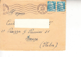 FRANCIA  1945 - Lelttre  Per Firenze (Italia) - Storia Postale