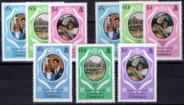 Dominica 701-703 MNH Royal Wedding Perf & Color Varieties ZAYIX 0224M0014M - Dominikanische Rep.