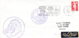 GUERRE Du GOLFE - POSTE NAVALE MILITAIRE -  NAVIRE AVISO PREMIER MAÎTRE  L'HER- CACHET - LETTRE JUILLETT 1991 - Briefe U. Dokumente