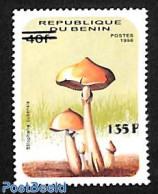 Benin 2000 Mushroom Overprint 135F, Mint NH, Nature - Mushrooms - Nuovi