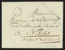 Belgique - Lettre 1820 Marque PHILIPPEVILLE + "4" Pour Nivelles - 1815-1830 (Hollandse Tijd)