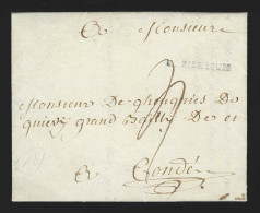 Belgique - Lettre Datée De Pesche 1782 Avec Marque "MARIEMBOURG" (28 X 2 Mm) - Première Date Connue ! - 1714-1794 (Pays-Bas Autrichiens)