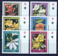 Tuvalu 549-554 MNH "Specimen" Flowers Plants Nature ZAYIX 0224S0081 - Tuvalu