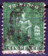 Trinidad 41 Used Perf 12, Thick Paper, Short Perfs Top CV $100 ZAYIX 0324S0017 - Trinidad & Tobago (1962-...)