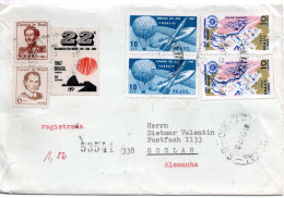 80454 - Brasilien - 1967 - 500Cr Pedro I MiF A R-Bf RIO -> Westdeutschland - Lettres & Documents