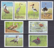 1990 Uganda 813-820 Birds 20,00 € - Albatrosse & Sturmvögel