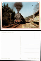 Ansichtskarte Lichte-Neuhaus Am Rennweg Bahnhof - Dampflokomotive 1985 - Neuhaus
