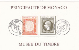 MONACO , Bloc N° 58 , 20 Frs , Création Du Musée Du Timbre Poste , 1992 MNH** - Blocks & Kleinbögen