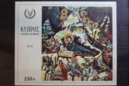 Zypern Block 8 Postfrisch Weihnachten Gemälde #RQ948 - Gebraucht