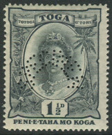 Tonga 1935 SG56 1½d Queen Salote SPECIMEN MLH - Tonga (1970-...)