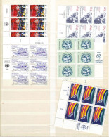 UNO Wien, Ex Jahrgang 1986 - Postfrische 6er-Blocks Von MiNr.55, 60 Bis 64 (14378X) - Unused Stamps