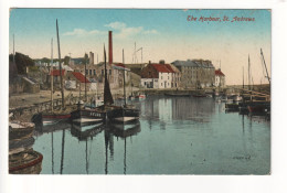 St Andrews - The Harbour - 1921 Used Fife Postcard - Fife