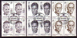 RUSSIA - 1990 - Russian Nobel Prize Winners   -  Bl De 4 (O) Mi 6135/37 - Used Stamps