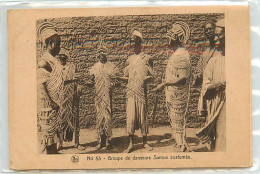 Burkina Faso - Groupe De Danseurs Samos Costumés - Animée - Etat Carte Qui Se Décolle - CPA - Voir Scans Recto-Verso - Burkina Faso