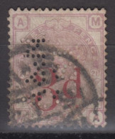 GREAT BRITAIN 1883 - Stamp With Perfins - Gebruikt
