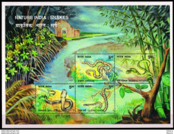 India 2003 Snakes Nature Animals Fauna Reptiles Miniature Sheet MS MNH - LOT Of 5 MS - As Per Scan - Snakes