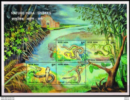 India 2003 Snakes Nature Animals Fauna Reptiles Miniature Sheet MS MNH - LOT Of 10 MS - As Per Scan - Snakes