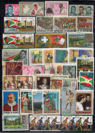 Burundi Stamp Collection Used Communications Religious Figures ZAYIX 0424S0286 - Altri & Non Classificati