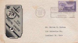 ZAYIX US C42-16 H. Ioor FDC 75th Anniversary Of The UPU Air Mail USFM102023121 - 1941-1950