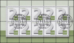 3042 Ergänzungsmarke 2 Cent - 10er-Bogen ESSt Bonn 5.12.2013 - 2001-2010