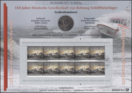 3153 Deutsche Gesellschaft Zur Rettung Schiffbrüchiger - Numisblatt 3/2015 - Invii Numismatici