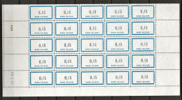 France Fictifs Pour Instruction Feuille De 25 TP YT 146 N** MNH - Fictifs