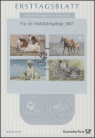 ETB 40/2007 Wohlfahrt, Haustiere, Hund, Kaninchen, Meerschweinchen, Pferde - 2001-2010