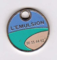 Jeton De Caddie " L'EMULSION " [C]_je297 - Trolley Token/Shopping Trolley Chip