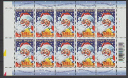 BELGIQUE 3466 XX Feuillet De 10 (5 X 2) Planche 1  Le Père NOËL - Unused Stamps