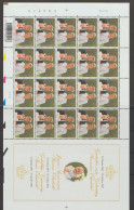 BELGIQUE 3099 XX Feuille De 20 (5 X 4) Planche 2   Couple Princier Avec La Princesse ELISABETH - Unused Stamps