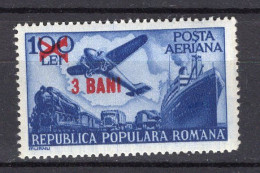 S2492 - ROMANIA ROUMANIE AERIENNE Yv N°60 * - Nuevos