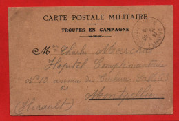 (RECTO / VERSO) CARTE POSTALE MILITAIRE - TROUPES EN CAMPAGNE EN 1914 - CPA - Briefe U. Dokumente