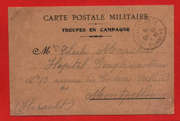 (RECTO / VERSO) CARTE POSTALE MILITAIRE - TROUPES EN CAMPAGNE EN 1914 - CPA - Storia Postale