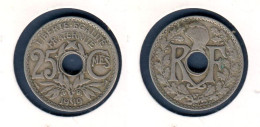 France, 25 Cmes 1919, 25 Centimes Lindauer, Gad# 380, KM# 867a, - 25 Centimes