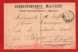 (RECTO / VERSO) CARTE CORRESPONDANCE MILITAIRE EN 1916 - CACHET TRESOR ET POSTES SECTEUR N° 130 - CPA - Storia Postale